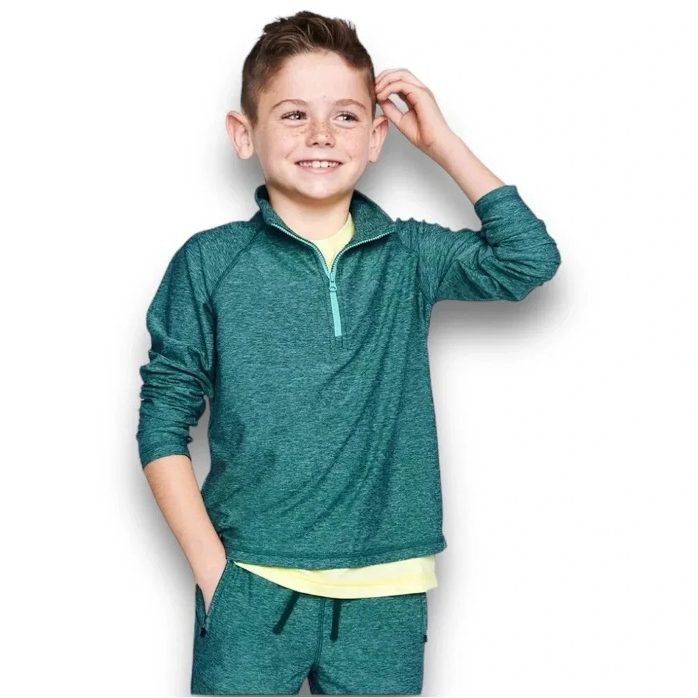 Primary | FlexKnit Half-Zip Pullover (2-3 yrs) 🩶